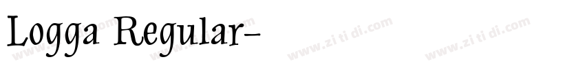 Logga Regular字体转换